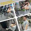 XonyiCos Gym T Bar Row Platform Wall Mount Rotation Barbell