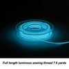 Electroluminescent Luminous Weaving Sewing Embroidery Thread,Glow in The Dark Embroidery
