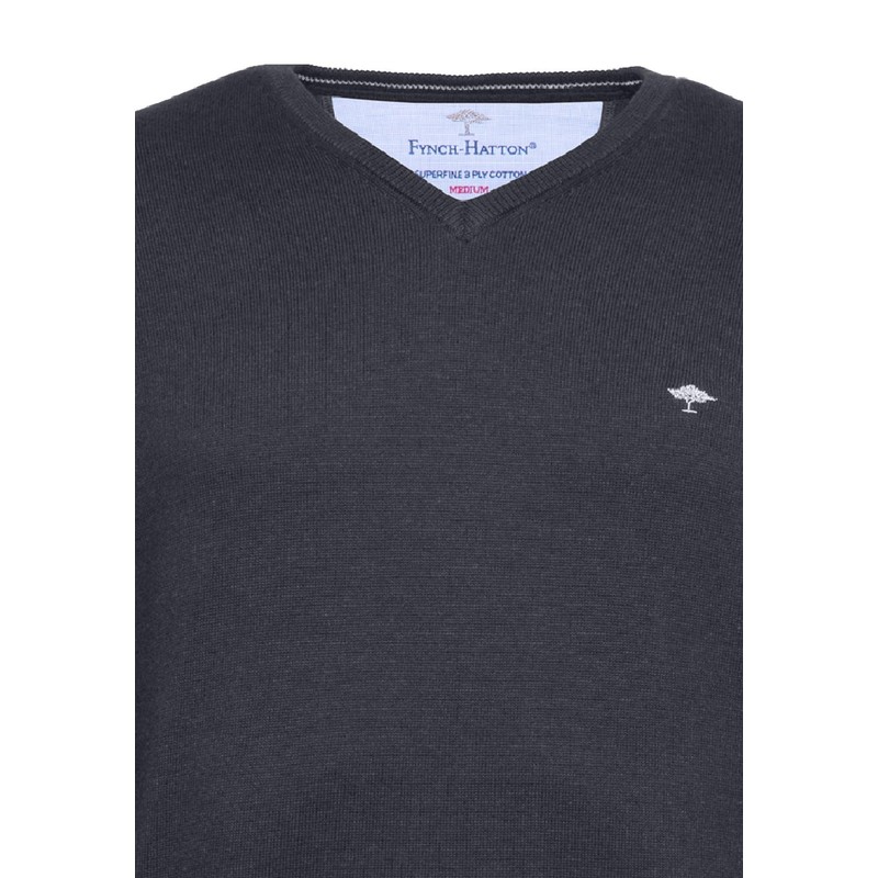FYNCH-HATTON Men's V-Neck Pullover - Regular Fit xl