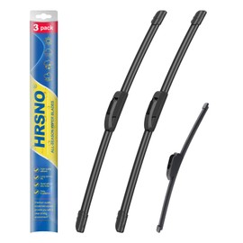 HRSNO® 26"+16" Windshield Wipers With 12" Rear Wiper Blade Sets Automotive Replacement for 2017-2022 Kia Niro/2019-2022 Kia Niro EV Wiper Blades For My Car (Pack of 3)