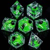 Roycevon Resin DND Dice Set with Gift Box, 7Pcs Liquid