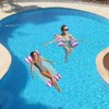 Inflatable Hammock, 2 Pieces Floating Bed Inflatable Beach Chair for