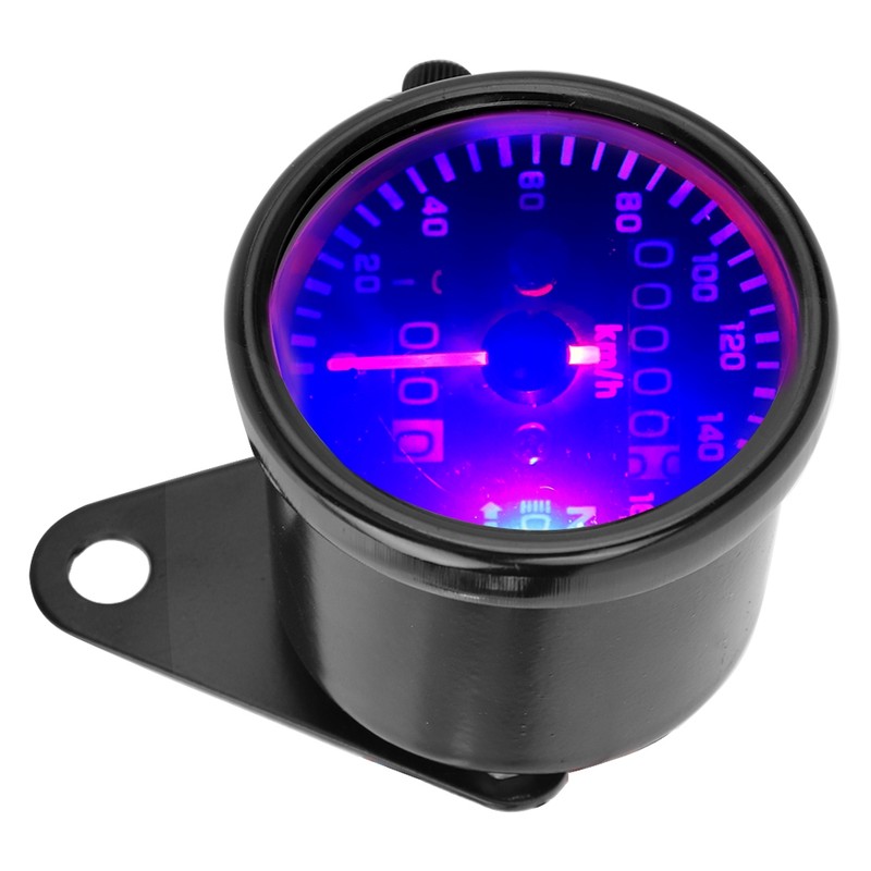 Motorcycle Instrument Digital Display Tachometer Speedometer Odometer Black