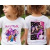 [Sale Up To 50%] Huntrix Shirt, Demon Hunters Kids Shirt, Huntrix Girls T-Shirt, Mira Rumi Joey Shirt, Kpop Movie Shirt, Demon Hunter Merch, Gift For Kpop Fan:_Light Pink_XL_Unisex T-Shirt