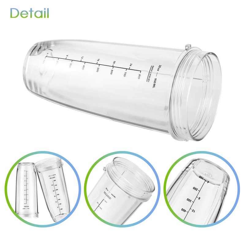 Ninja Blender Cups Replacement 24oz – Compatible with Ninja BN401,