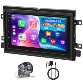 4G 64G for Ford F150/F250/F350 2004-2014 Car Stereo, Android 13 Bluetooth Radio for Ford Fusion Focus Escape with Wireless CarPlay, Android Auto, GPS Navi, 5G WiFi, AHD Rear Camera, SWC, FM Radio