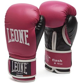 Leone 1947 (Leone 1947) GN083 Boxing Martial Arts Practice Gloves Unisex [FLASH] Flex Synthetic Leather Size Small Size 10 oz 10M Pink