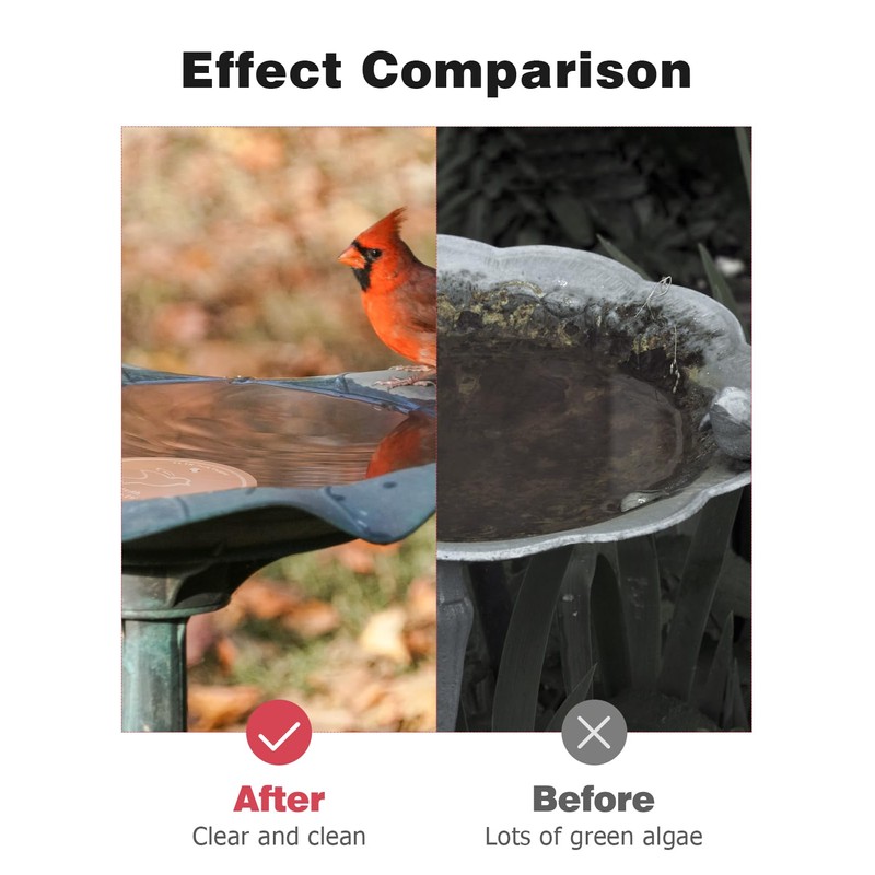 Mellbree Copper Bird Bath Cleaner Disk, 0.6mm Thick 99.9% Pure