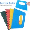 IMCCZONY 16 PCS Textured Art Tools, Plastic Paint Scrapers Kit,