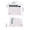 PATIKIL Desk Calculator, Solar Battery Dual Powered 12 Digit Large