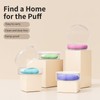Powder Puff Case, 2 Pieces Round Makeup Puff Protective Container
