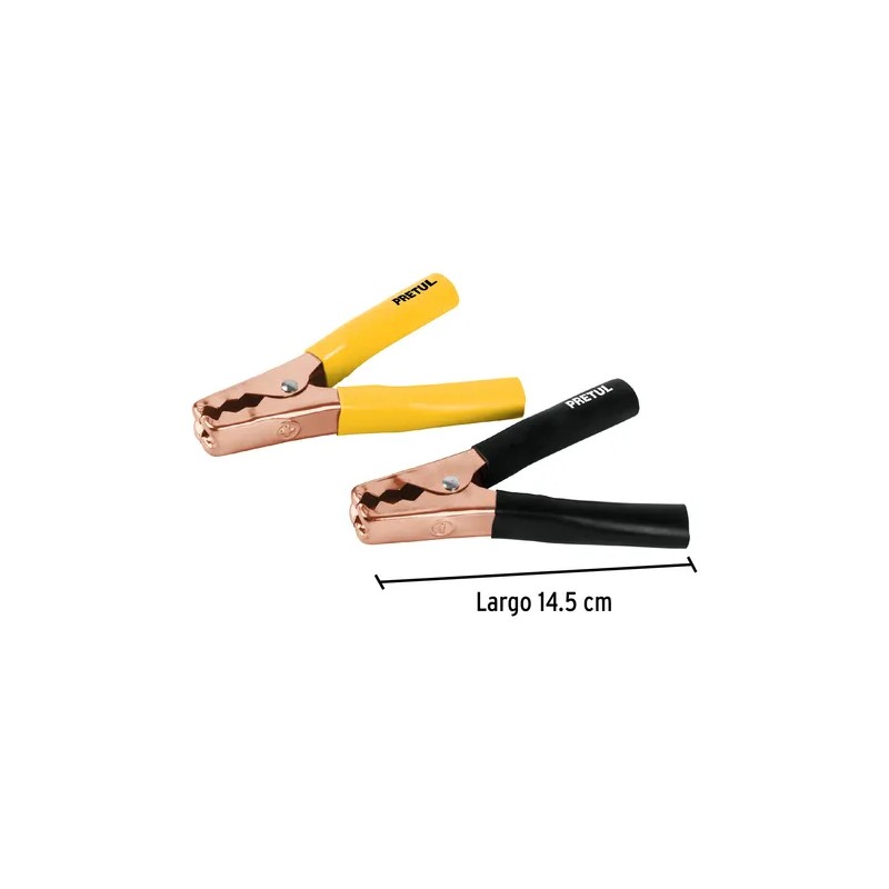 Caimanes Para Cable Pasa Corriente 2 Pzas Pretul 20123