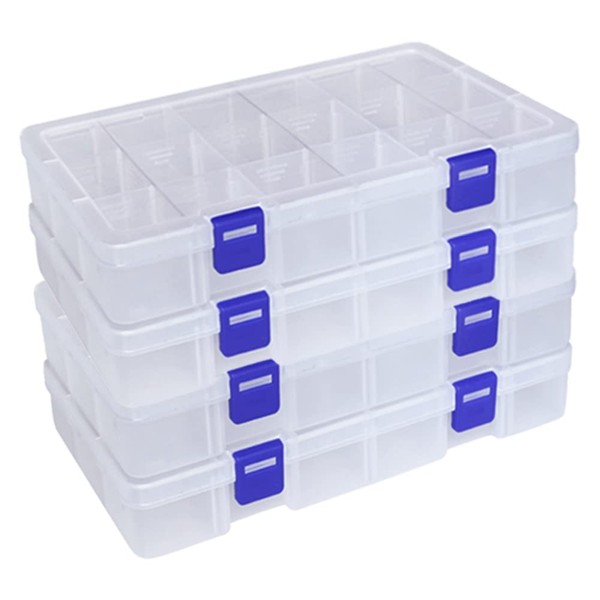 DIFIT Sorting Boxes Plastic Storage Box Compartments Sorting Box Small