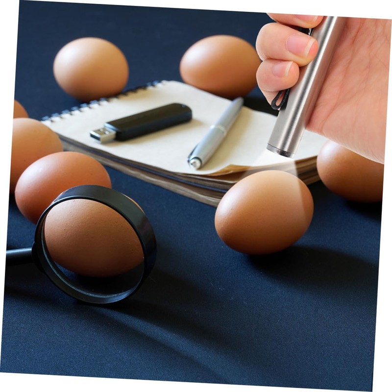 Totority 2Pcs Portable Household Egg Candler Lights Durable Candling Lamps