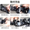 Motorcycle Helmet Lock for 22mm-28mm Handlebar Retractable Steel Cable with