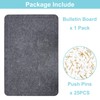 Bulletin Board, 24 x 16 Inches Decorative Felt Pin Board,