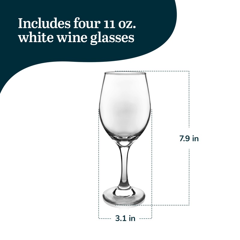 Libbey Basics 4-piece White Wine Glass Set