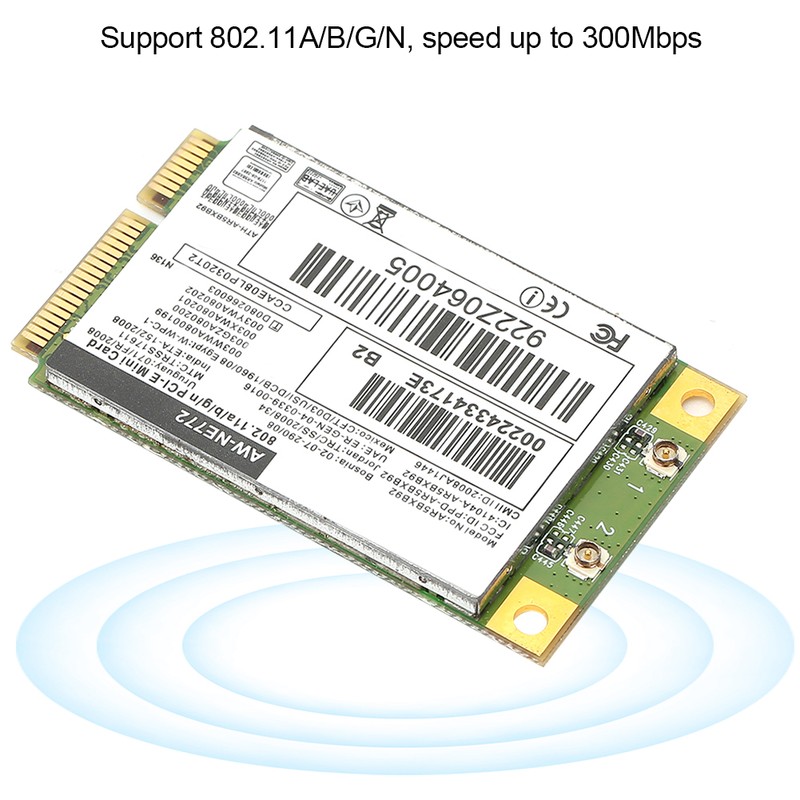 Wireless Network Card AR9280 AR5BXB92 DualBand 5G DriveFree Support for