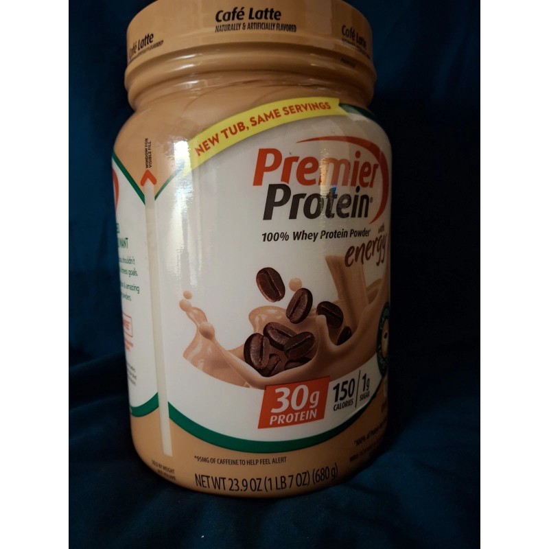 Premier Protein Powder Cafe Latte 30g Protein 100% Whey, 23.9