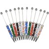 Maydahui 12 PCS Christmas Beadable Ballpoint Pens Retractable Bead Pen