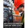 Global Glove PUG-17 Lightweight Polyurethane Dipped Work Gloves, Anti-Static/Electrostatic Compliant