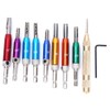 8pcs Door Window Hinge Hole Puncher Drill Bit with Center