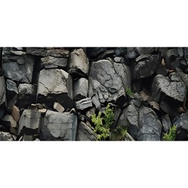 AWERT 48x24 inches Stone Aquarium Background Grey Rock Fish Tank Background Rocky Terrarium Background