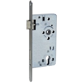 ABUS - Mortice Lock for Front Doors ESHT PZ L S 65 92 20-61812, Silver