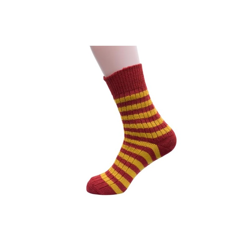 Hirsch Natur, Block Stripe Socks Medium Weight 100% Wool (kbT),