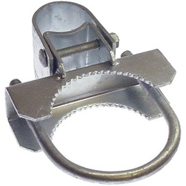 Chain Link Fence Bull Dog Commercial Duty Gate Hinge-for 2-3/8" Outside Diameter Gate Post/Pipe & 1-5/8" Thru 1-7/8" Gate Frames-Galvanized Chain Link Post Gate Hinge -Includes Nuts/Bolts