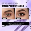 Eyeliner Wasserfest, Schwarz Flüssiger Eyeliner, Wischfest & Langanhaltend Kajalstift, Augen