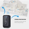 KEWUZY KEWUZY Funktrklingel,Wasserdicht Staub Aussen Klingel Haustr mit 2 Plug-In-Empf?nger,