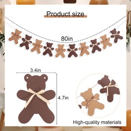 We Can Bearly Wait Teddy Bear Garland -Teddy Bear Birthday or Gender Reveal Banner, We Can Bearly Wait Baby Shower Decorations