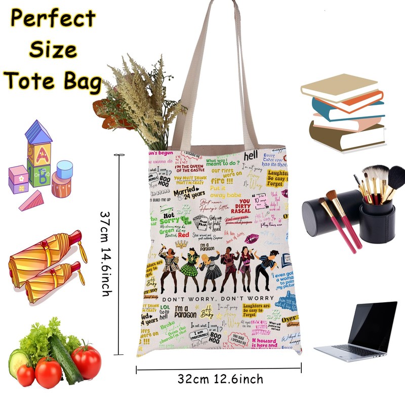 JNIAP Broadway Queen Gift Six Musical Merchandise Tote Bag Musical