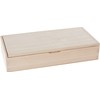VBS Organiser Box / Pencil Box, Raw Wood, Approx. 21