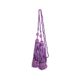 Kenney 99850 Tweener Jeweled Tassel Rope Window Curtain Tieback, Purple