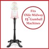 Olde Midway Gumball Machine Stand for 15" Vintage-Style Candy Dispensers