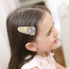 JCLIFE Handmade Glitter Star Snap Hair Clips for Girls Set
