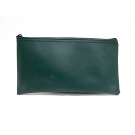 Carousel Checks Inc. Zipper Bank Deposit Bag, 5.5 by 10.5 Inches, Forest Green, Pack of 1