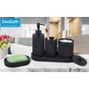 Bathroom Accessory Set 5Pcs-Lotion Soap Dispenser,Toothbrush Holder,Qtip Holder Dispenser,Vanity Tray
