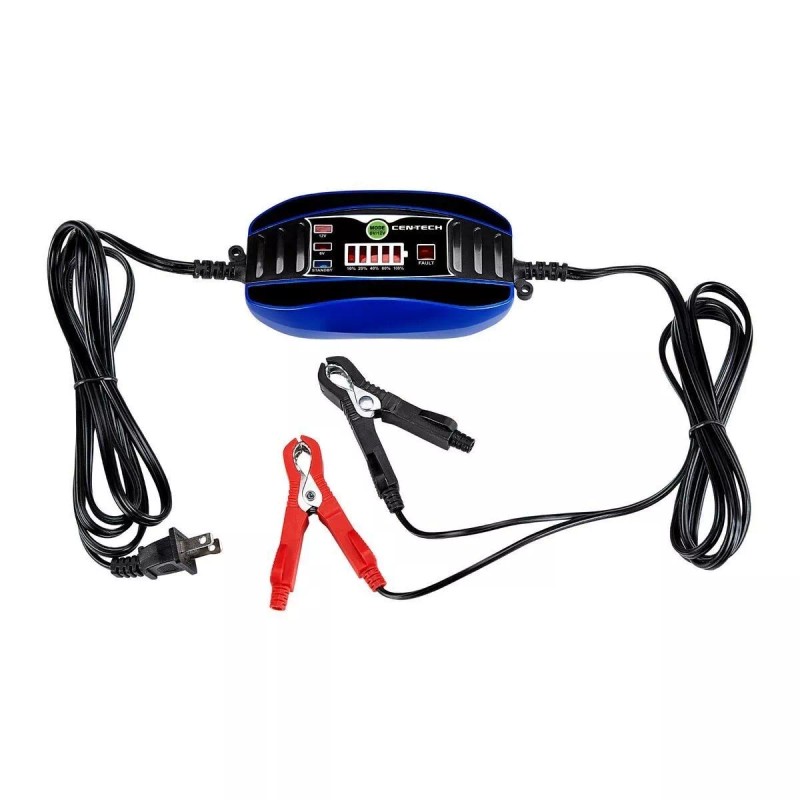 Cen-Tech 6V/12V 2 Amp 3 Stage Microprocessor Controlled Automatic Battery