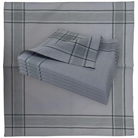 ggm Bundeswehr Men's Handkerchiefs Fabric 100% Cotton Size 50 x 50 cm, grey