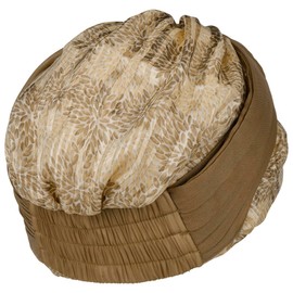 Christine Headwear Glittery Garden Turban Fabric Turban Women's Turban (One Size - Beige), beige