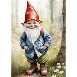 Notizbuch Wichtel Wichtelgeschenk Notizheft Journal Haushaltsbuch Tagebuch Merkzettel Schreibblock Fantasiewesen Waldwichtel Geschenk zum Wichteln ... Geburtstag Mitbringsel Kobold Gnome