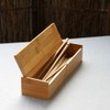 Luxshiny Wooden Cutlery Box with Lid Kitchen Chopsticks Box Tableware