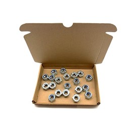 20 Pack of M12 Nyloc Nuts - Self locking with nylon inserts (Nylon Nuts) (M12)