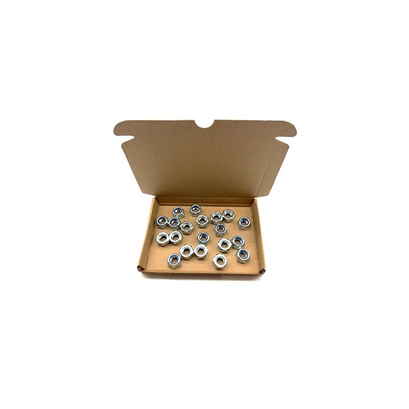 20 Pack of M12 Nyloc Nuts - Self locking with