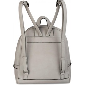 styleBREAKER leatherette backpack handbag with zips, noble style, rucksack, bag, unisex 02012147, color:Pink