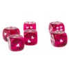 WeLoveDice - Fuchsia Cube with White Hearts - Made in