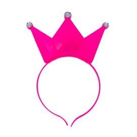 BF Souvenirs 1 x LED Headband Crown – Flashing and Luminous, Princess, King, Party, Carnival, Birthday, Themed Party, Fancy Dress